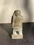Inuit Soapstone Hand-Carved Figurine Statue 5”