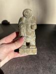 Inuit Soapstone Hand-Carved Figurine Statue 5”