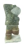 Inuit Soapstone Sculpture of Eskimo Boy 1997