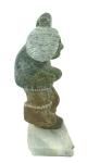 Inuit Soapstone Sculpture of Eskimo Boy 1997