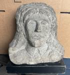 Antique Inuit Carved Stone Bust from 1800s
