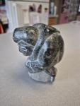 Signed Soapstone Inuit Eskimo Figure Sculpture