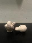 Vintage Inuit Soapstone Carving Art Piece