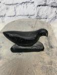 Signed Vintage Inuit Soapstone Bird Carving