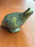 Inuit Serpentine Stone Bird Sculpture - Eskimo Art