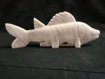 Hand Carved Onyx Stone Fish Sculpture