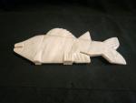 Hand Carved Onyx Stone Fish Sculpture