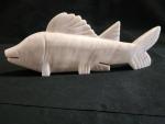 Hand Carved Onyx Stone Fish Sculpture