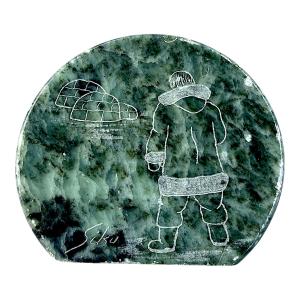 Inuit Soapstone Carving: Siku Eskimo Igloo Art