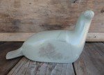Vintage Hand-Carved Soapstone Inuit Seal Figurine