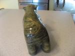 Inuit Soapstone Polar Bear Figurine - Vintage Art