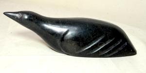 Hand-Carved Inuit Soapstone Bird Sculpture
