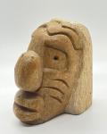 Cleveland Sandy Stone Face Sculpture – Inuit Art