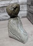 6" Hand Carved Abstract Stone Person Sculpture