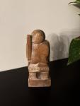 Hand Carved Soapstone Inuit Hunter Sculpture