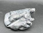 Signed Vintage Inuit Soapstone Figurine - Igloo