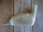 Vintage Hand-Carved Soapstone Inuit Seal Figurine