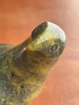Inuit Hand Carved Serpentine Bird Sculpture