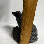 Soapstone Carved Seal Sculpture - Canada Inuit Art