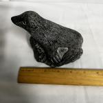 Soapstone Carved Seal Sculpture - Canada Inuit Art