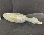 Hand Carved Inuit Soapstone Duck Sculpture
