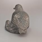 Inuit Gray Stone Bird Sculpture from Alberta