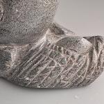 Inuit Gray Stone Bird Sculpture from Alberta
