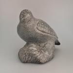 Inuit Gray Stone Bird Sculpture from Alberta