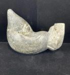 Hand Carved Inuit Soapstone Sculpture by Adamie