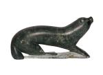 Hand Carved Inuit Soapstone Otter Art Piece