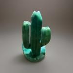 Green Jadeite Cactus Donkey Vase Sculpture