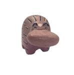 Hand Carved Hippo Sculpture - Inuit Folk Art