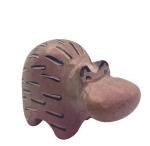 Hand Carved Hippo Sculpture - Inuit Folk Art
