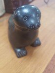 Inuit Hand-Carved Soapstone Seal or Sea Lion