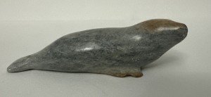 Handcrafted Inuit Soapstone Seal Carving 4.25”