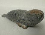 Handcrafted Inuit Soapstone Seal Carving 4.25”