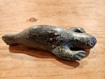 Inuit Soapstone Seal Carving - Unique Art Piece