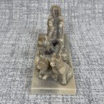 Glenys Peach Inuit Dog Sled Team Carving