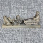 Glenys Peach Inuit Dog Sled Team Carving
