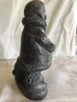 Original Inuit Wolf Sculpture with Dog, 5.5”