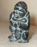 Antique Ada Eyetoaq Soapstone Inuit Art Sculpture