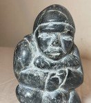 Antique Ada Eyetoaq Soapstone Inuit Art Sculpture