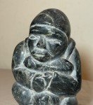 Antique Ada Eyetoaq Soapstone Inuit Art Sculpture