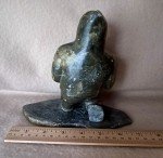 Inuit Stone Carving 'Hunter' - Signed Art Piece