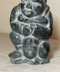 Antique Ada Eyetoaq Soapstone Inuit Art Sculpture