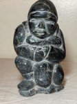 Antique Ada Eyetoaq Soapstone Inuit Art Sculpture