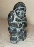Antique Ada Eyetoaq Soapstone Inuit Art Sculpture