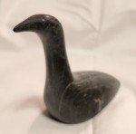 Signed Inuit Soapstone Loon Bird Sculpture