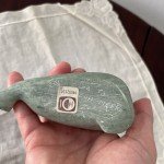 Signed Vintage Inuit Soapstone Seal Carving