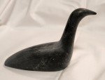 Signed Inuit Soapstone Loon Bird Sculpture